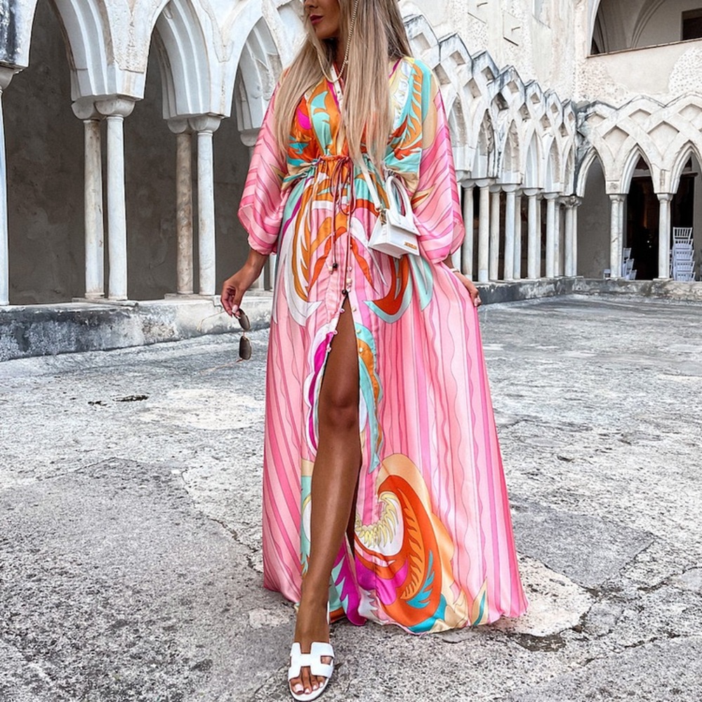 Vibrant Pink Maxi Dress